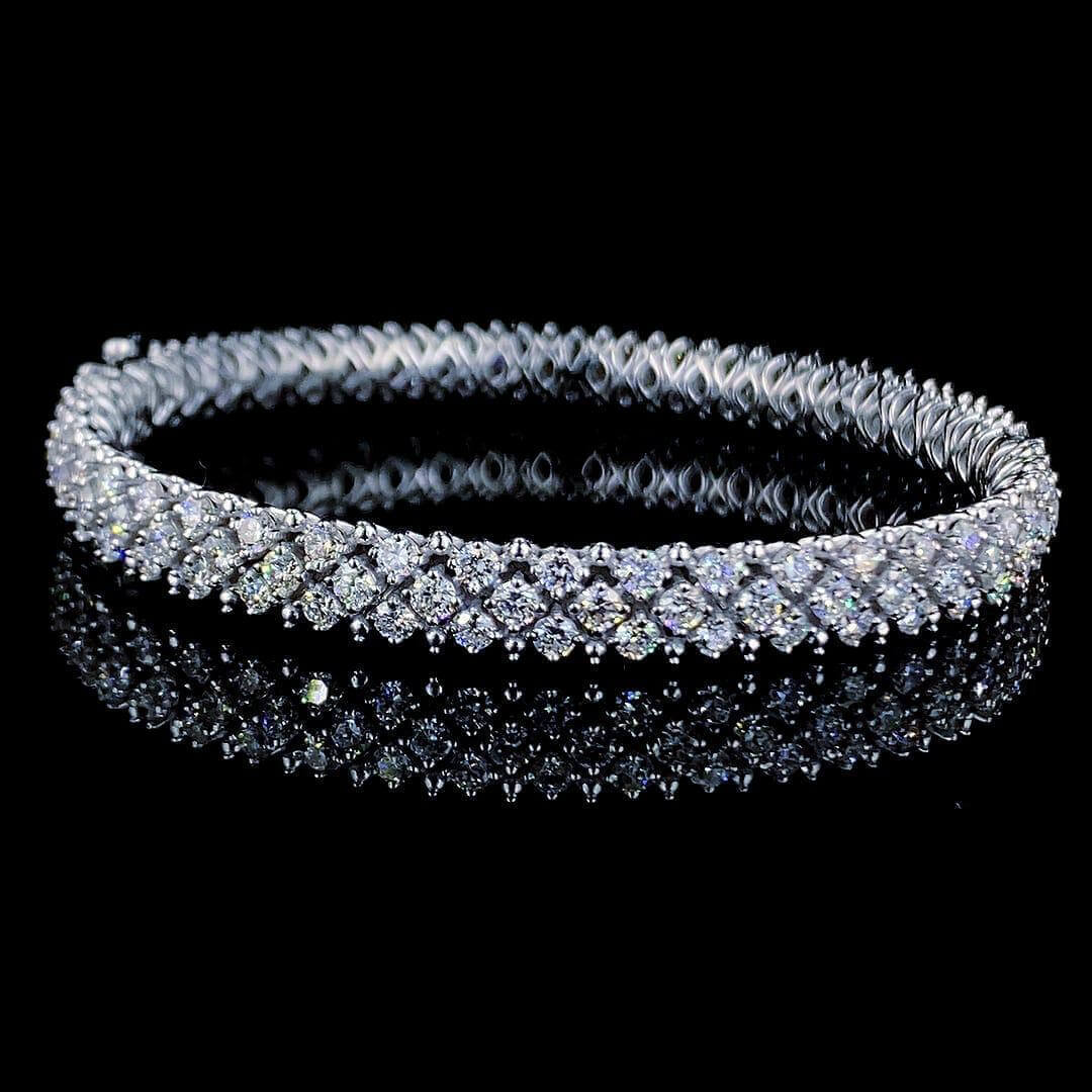 Celeste Diamond Bangle Bracelet